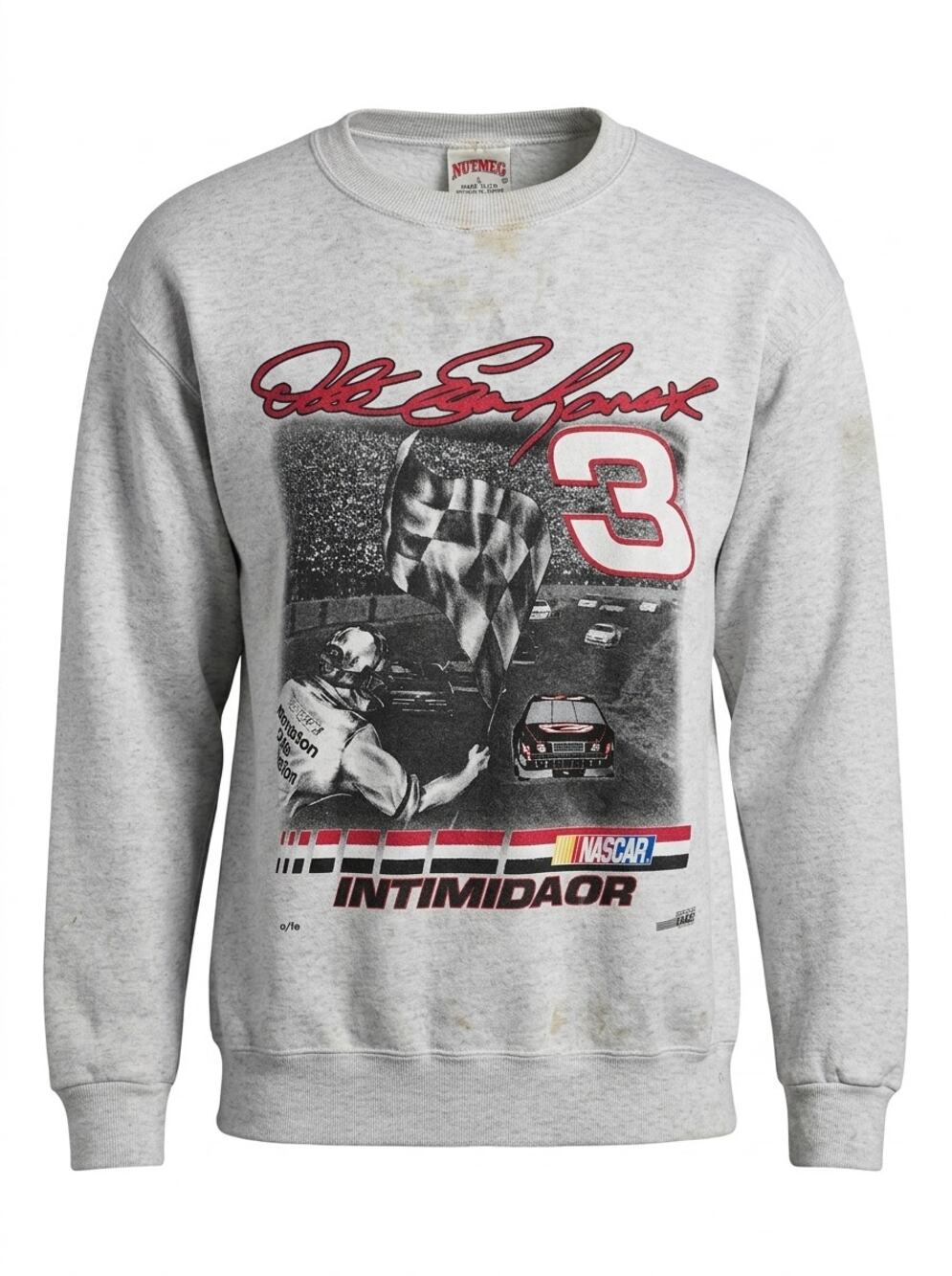 Vintage Nutmeg Mills 90s NASCAR Dale Earnhardt 3 Sweatshirt Men Size XL